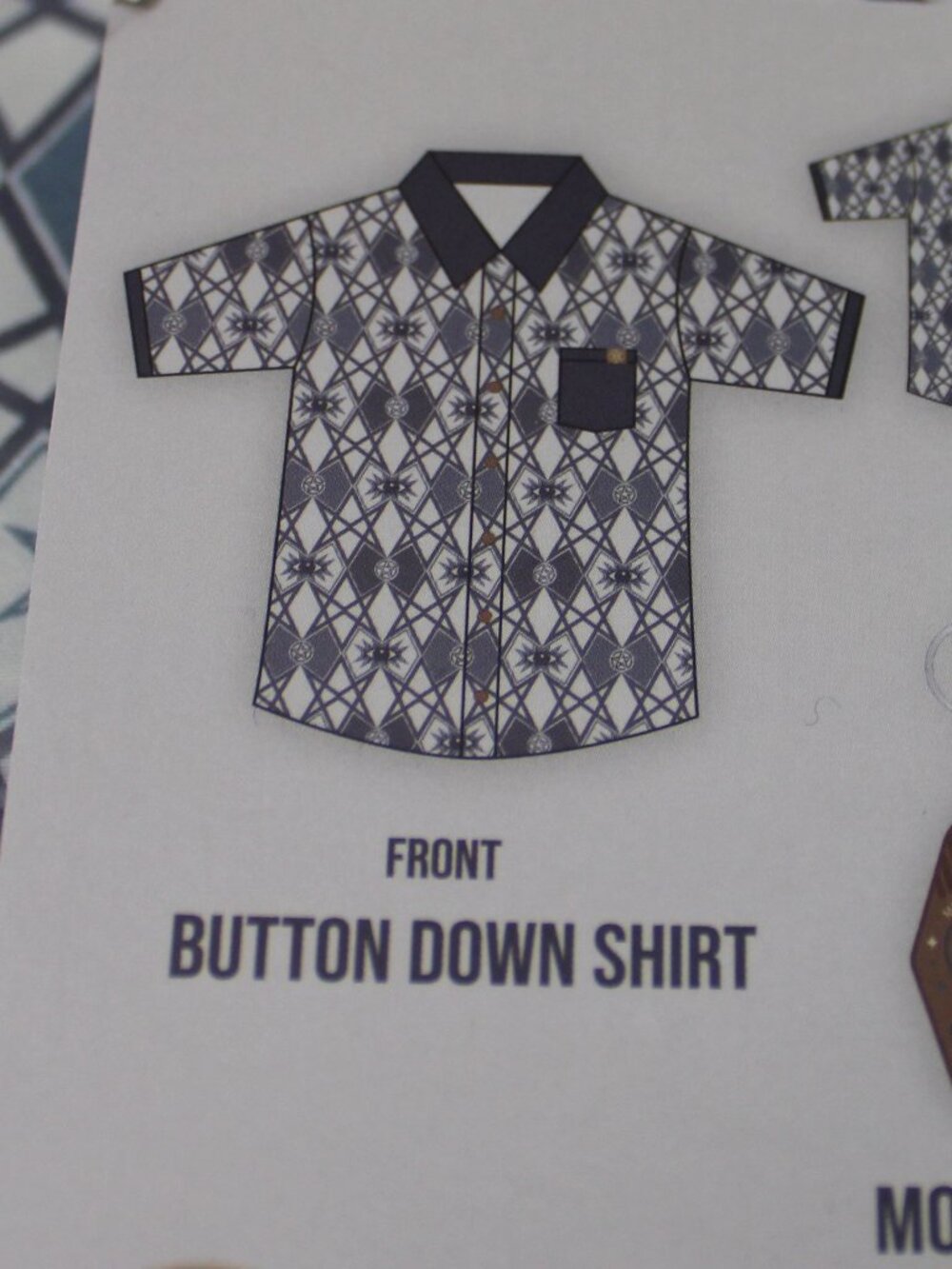 Culturefly Supernatural XL Blue Join the Hunt Men of Letters Button Down Shirt